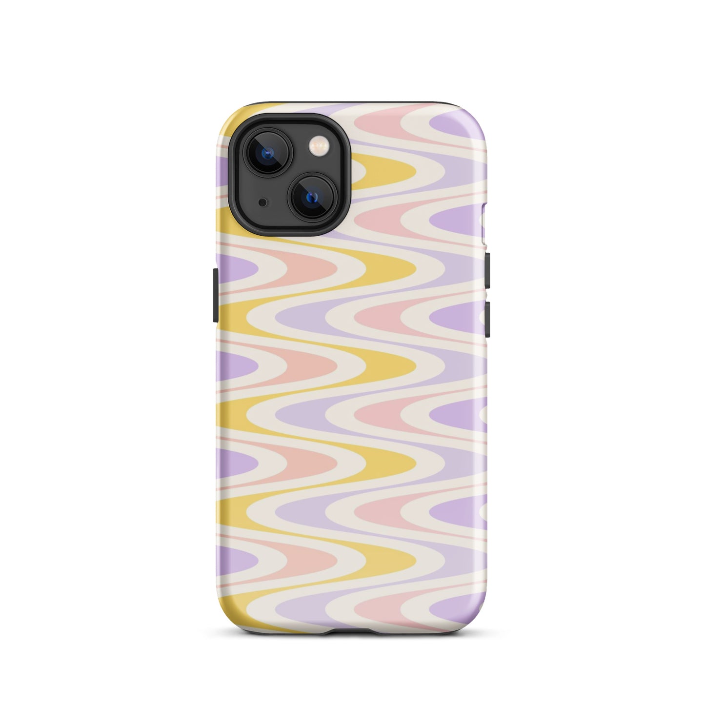 Pastel Retro Wavy iPhone Case iPhone 13 Glossy