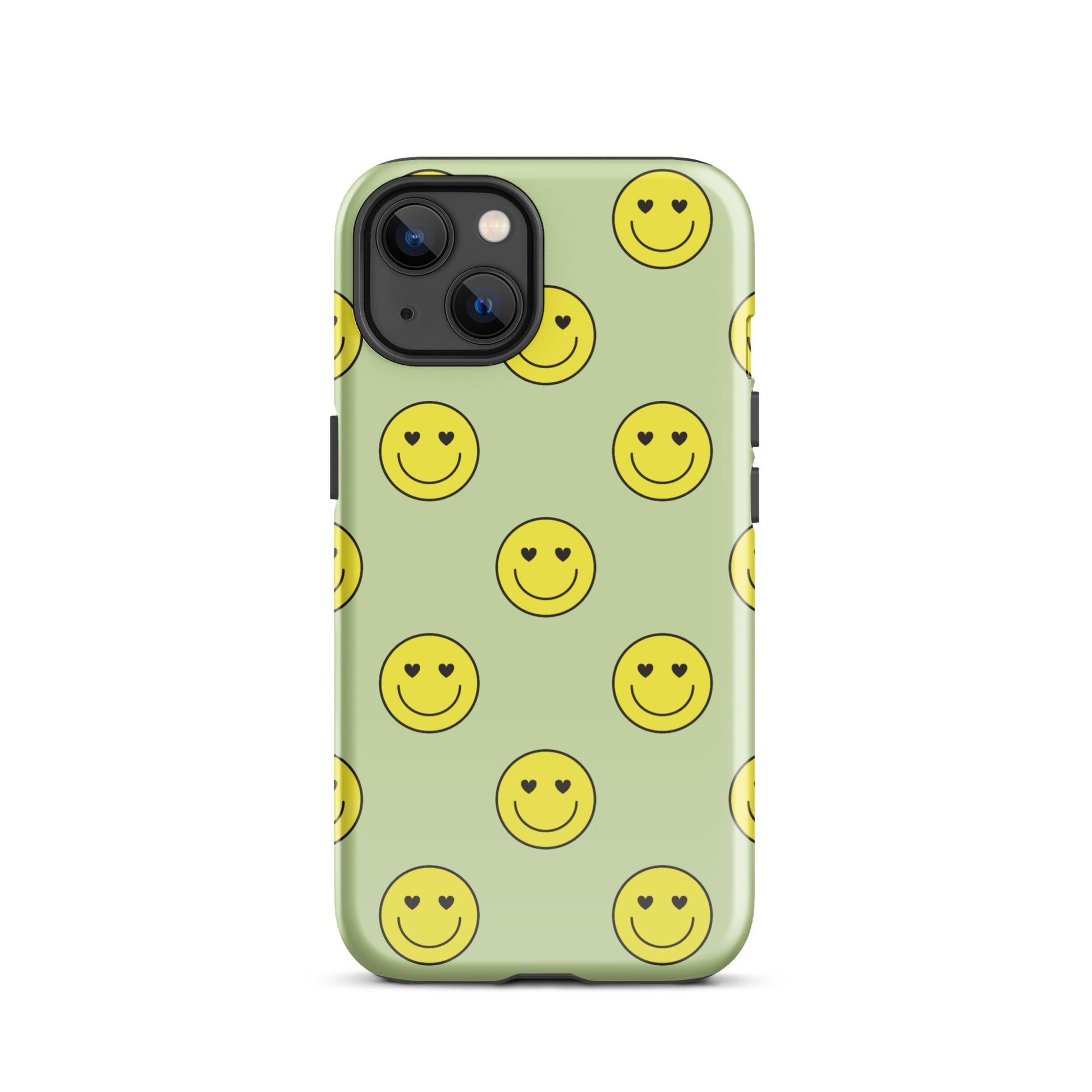 Neon Smiley Faces iPhone Case iPhone 13 Glossy