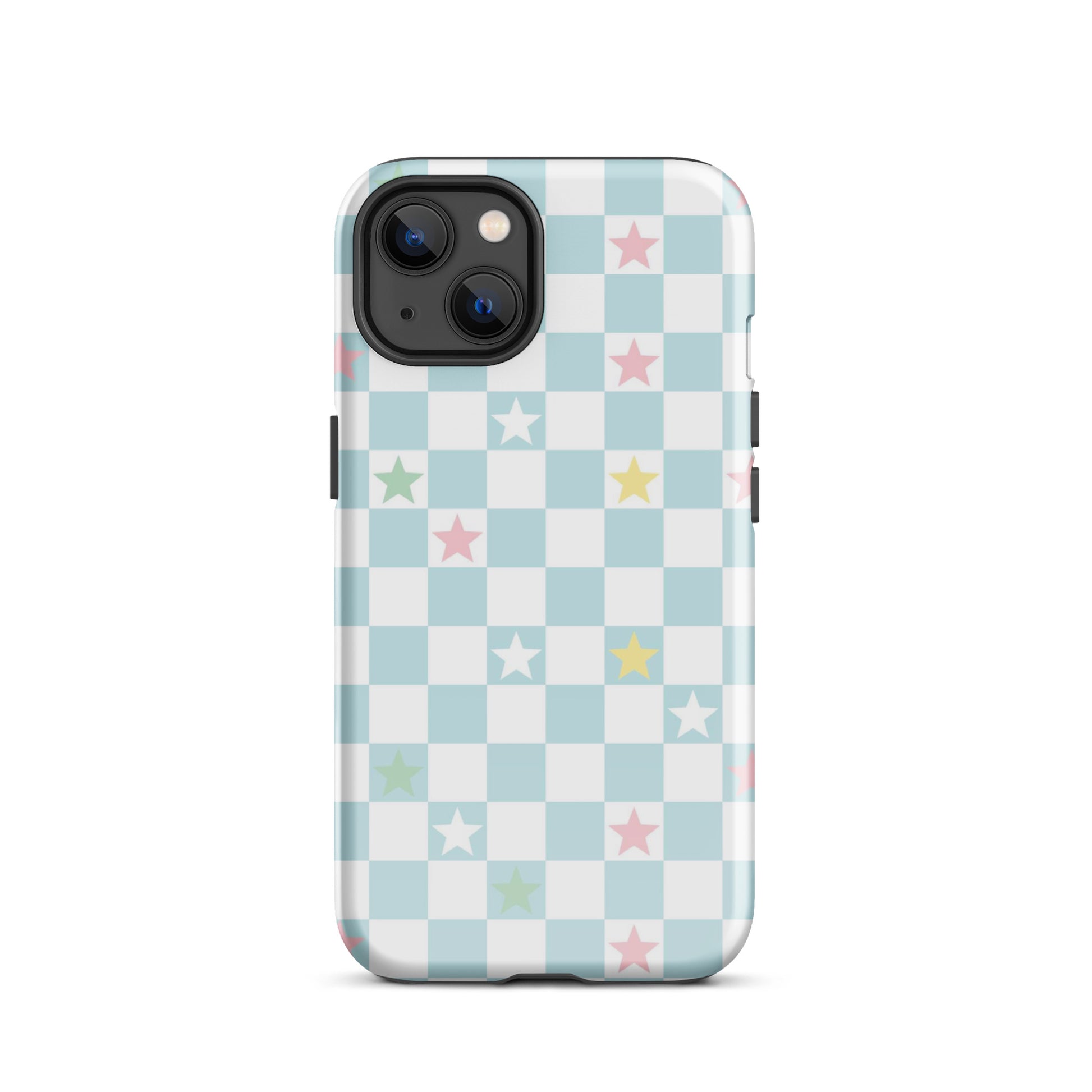 Stars Checkered iPhone Case iPhone 13 Glossy