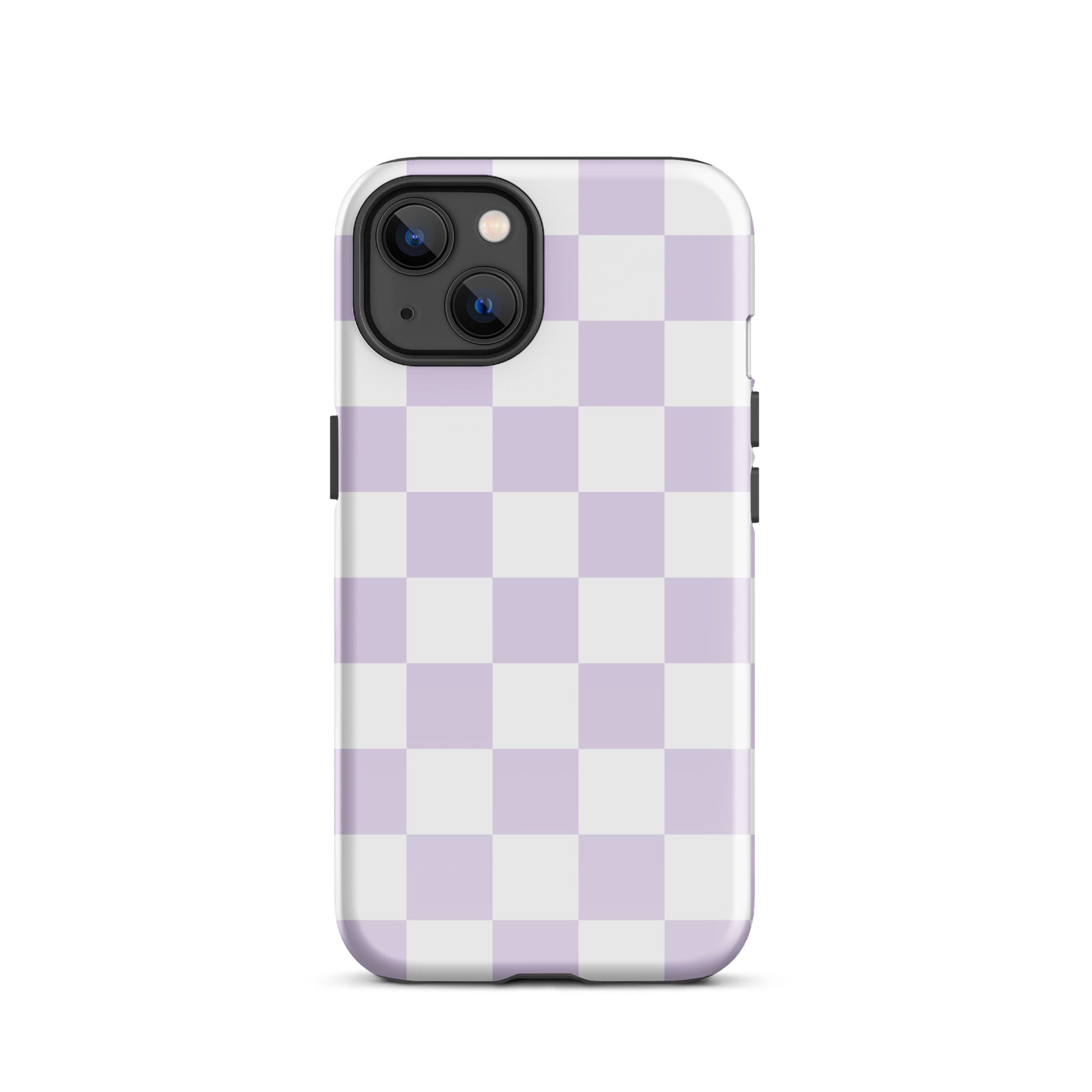 Pastel Purple Checkered iPhone Case iPhone 13 Glossy