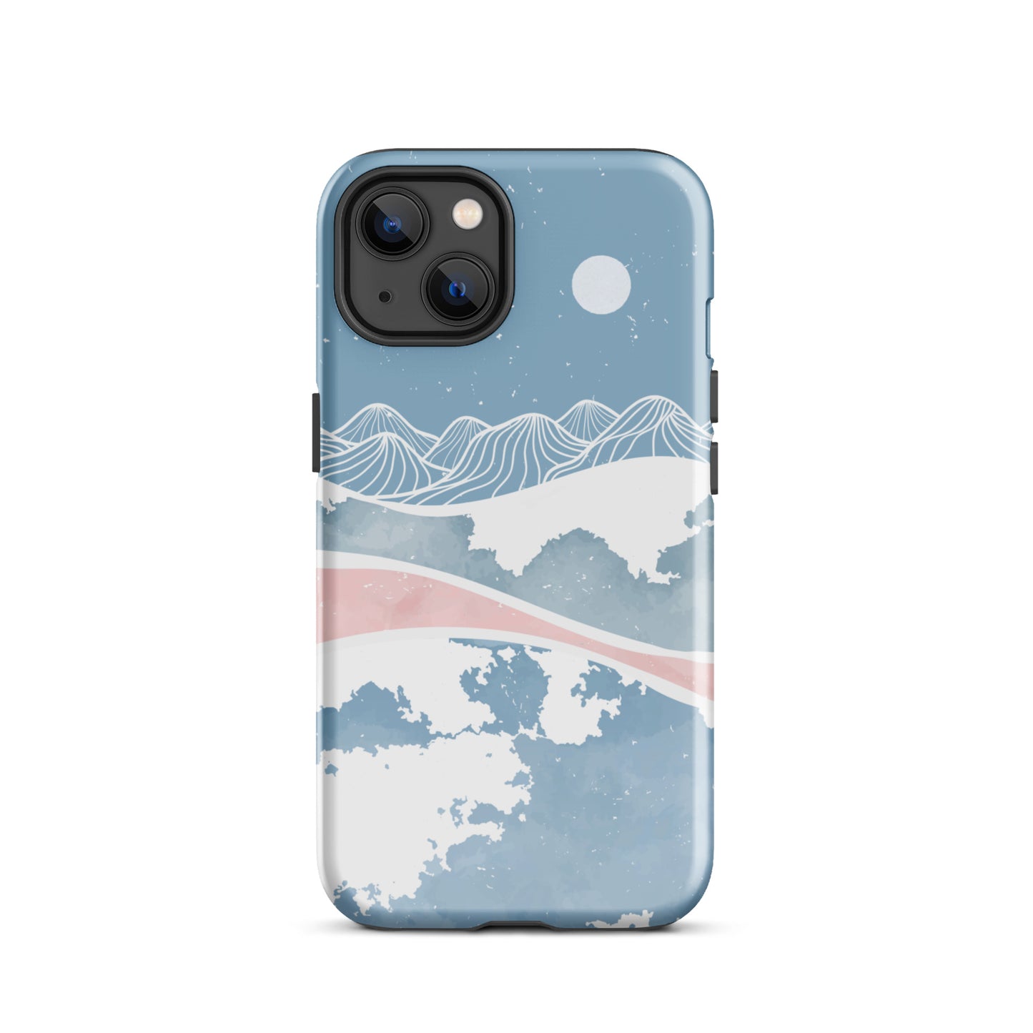 Blue Winter Night iPhone Case iPhone 13 Glossy