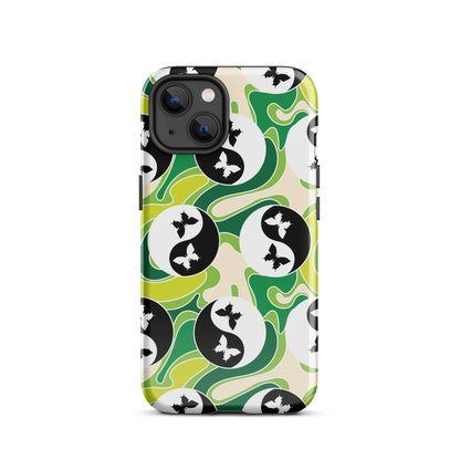 Yin Yang Butterfly iPhone Case Glossy iPhone 13