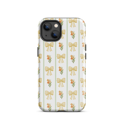 Yellow Bows iPhone Case
