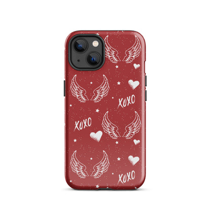 Y2K Red Angel Wings iPhone Case