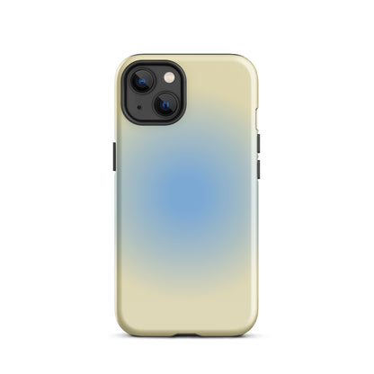 Blue & Yellow Aura iPhone Case