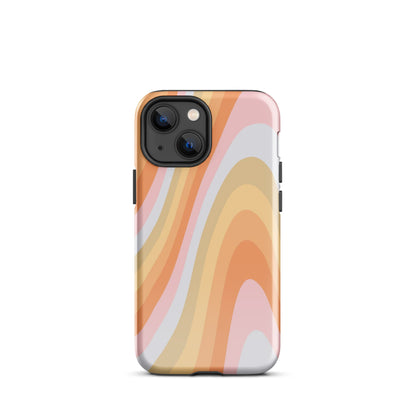 Rainbow Waves iPhone Case iPhone 13 mini Glossy