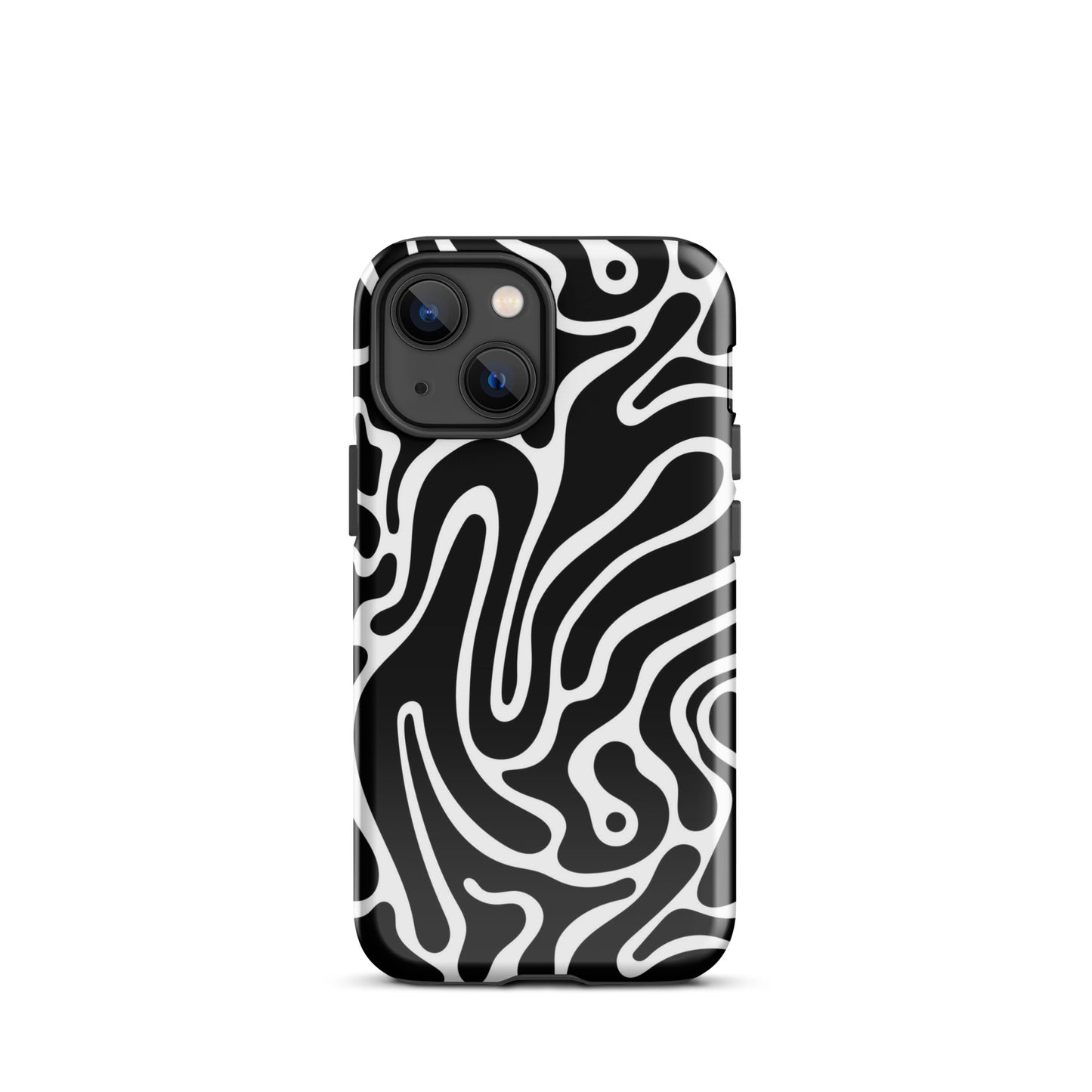 Wavy Noir iPhone Case iPhone 13 mini Glossy