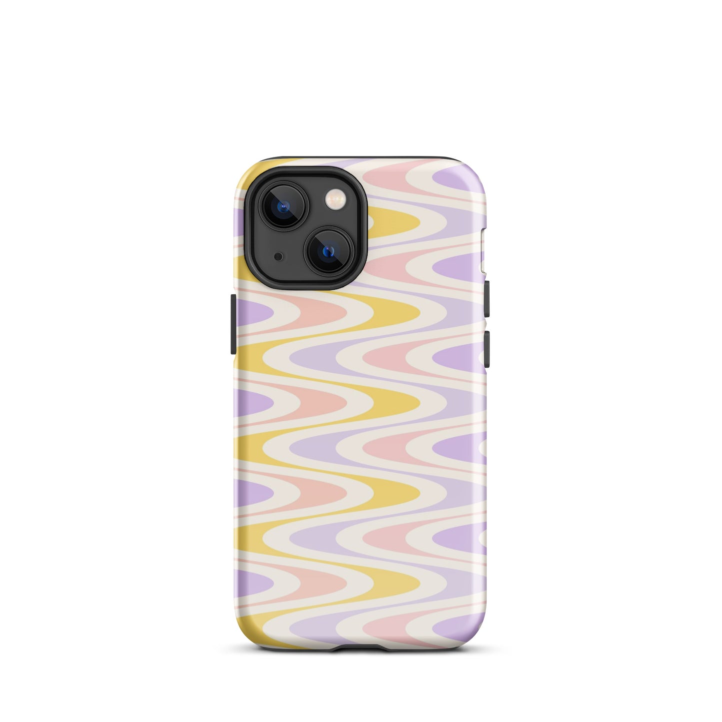 Pastel Retro Wavy iPhone Case iPhone 13 mini Glossy