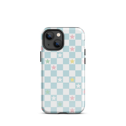 Stars Checkered iPhone Case iPhone 13 mini Glossy