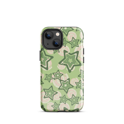 Y2K Green Star iPhone Case iPhone 13 mini Glossy