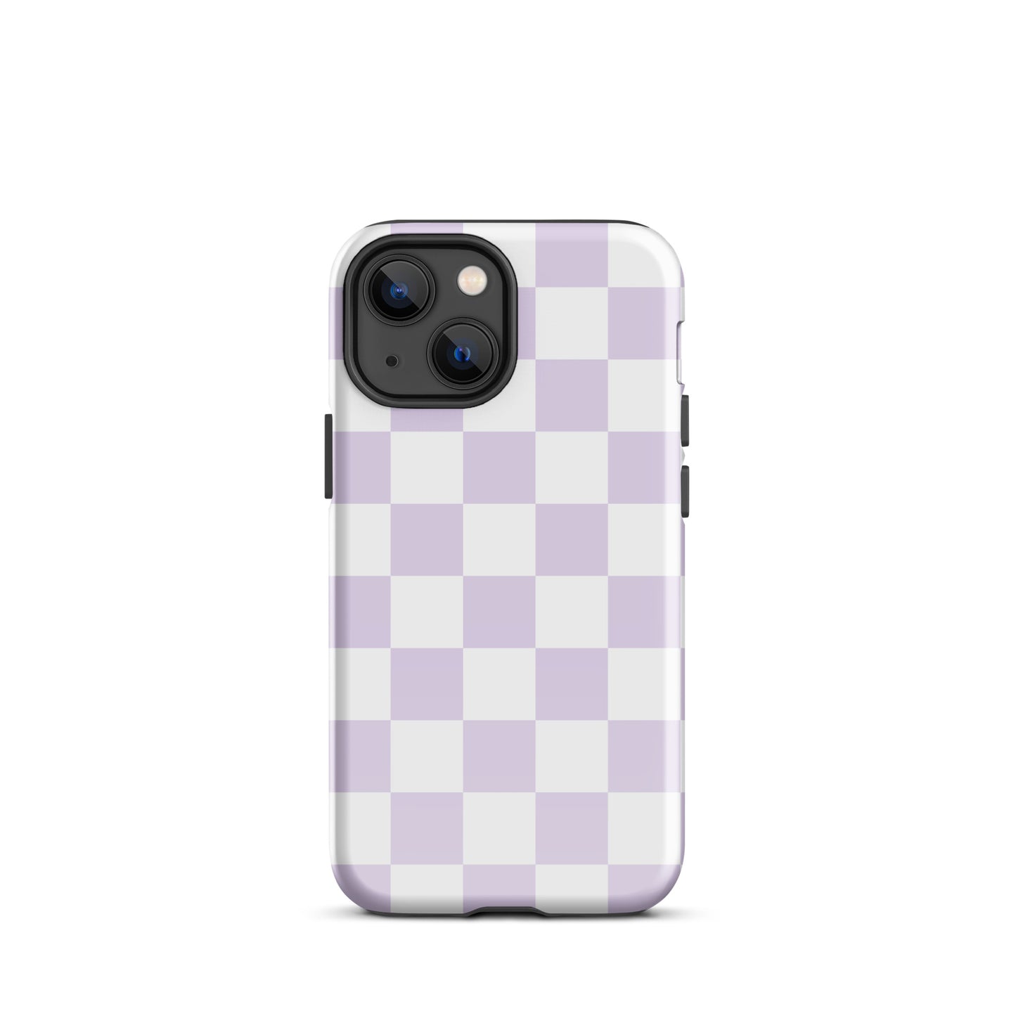 Pastel Purple Checkered iPhone Case iPhone 13 mini Glossy