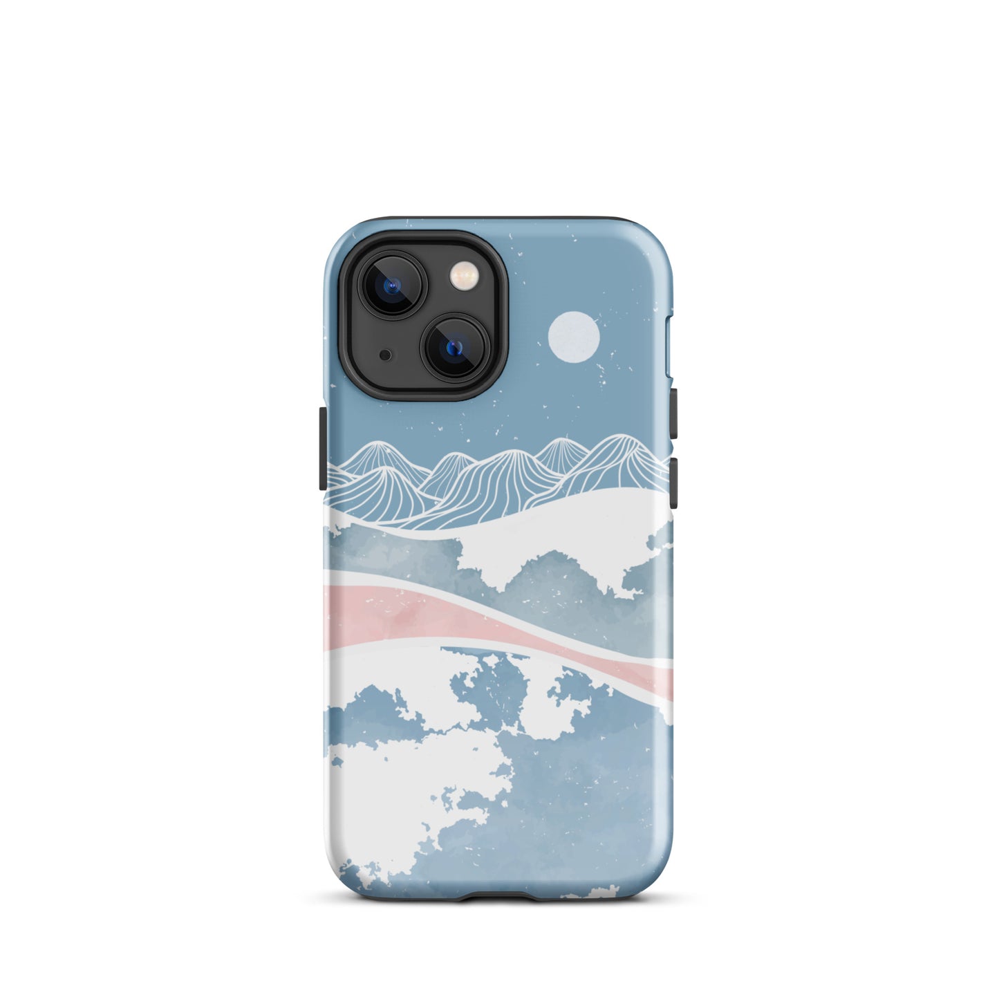 Blue Winter Night iPhone Case iPhone 13 mini Glossy