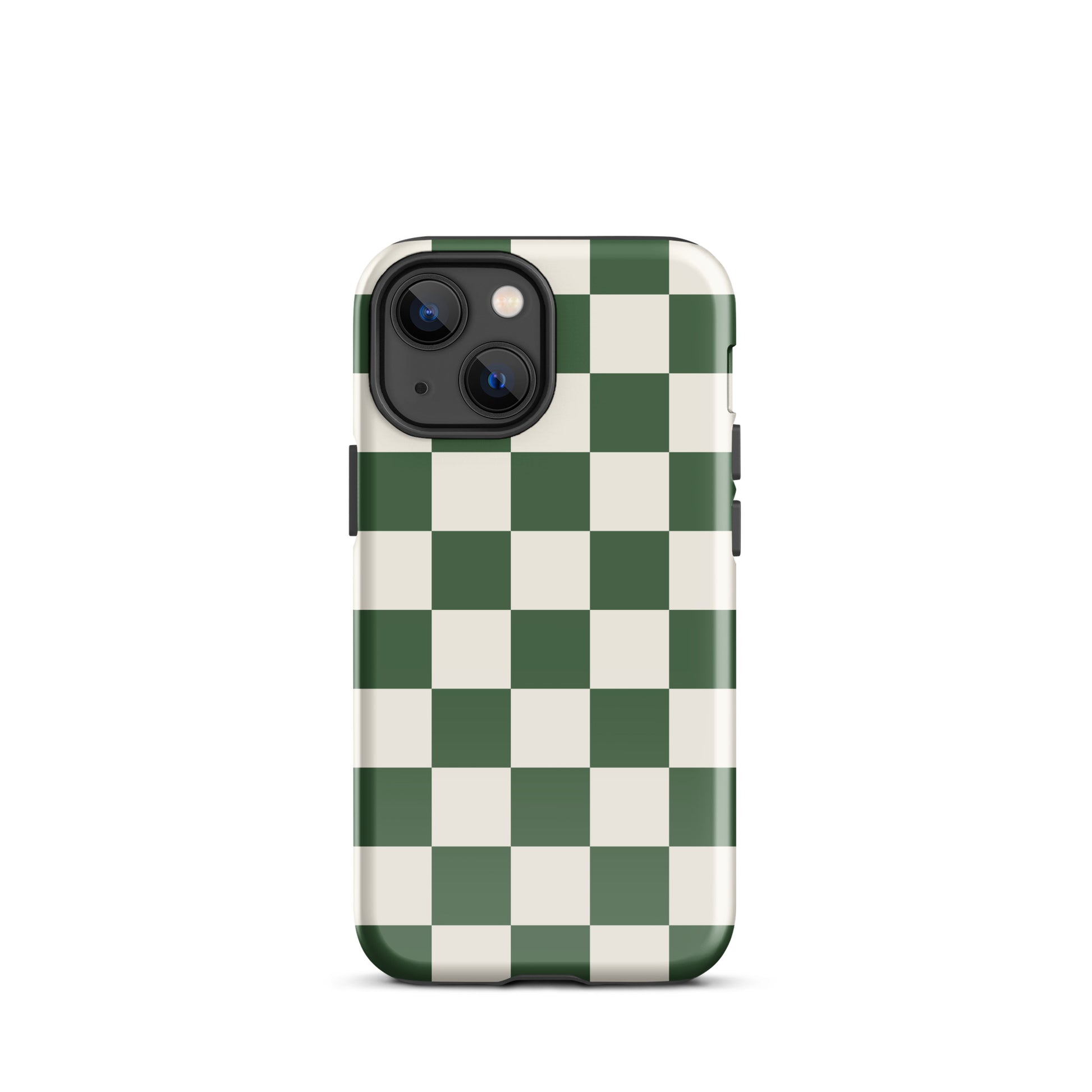 Green Checkered iPhone Case iPhone 13 mini Glossy