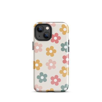 Boho Retro Flowers iPhone Case