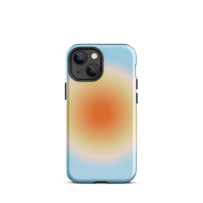 Orange & Blue Aura iPhone Case