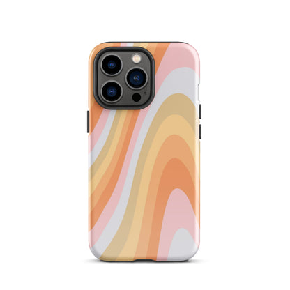 Rainbow Waves iPhone Case iPhone 13 Pro Glossy