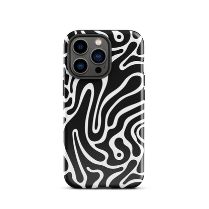 Wavy Noir iPhone Case iPhone 13 Pro Glossy