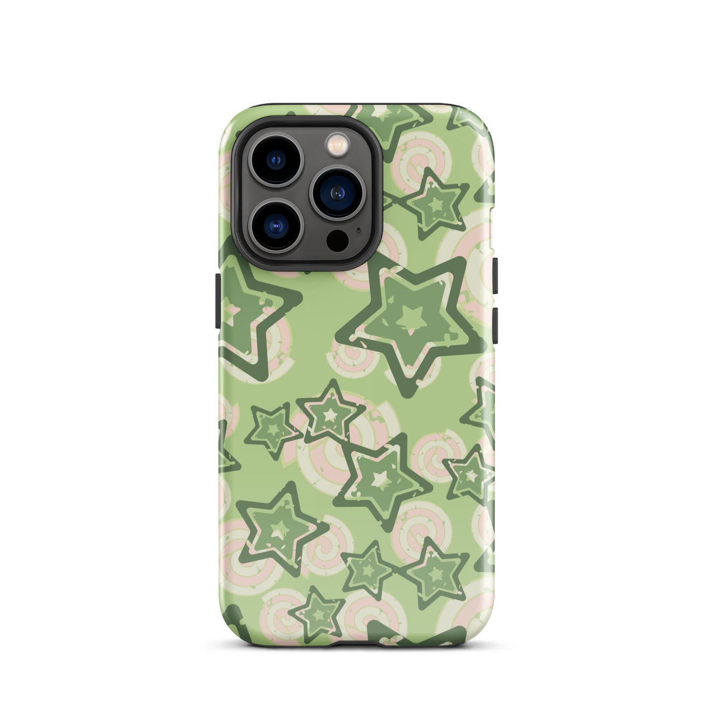 Y2K Green Star iPhone Case iPhone 13 Pro Glossy