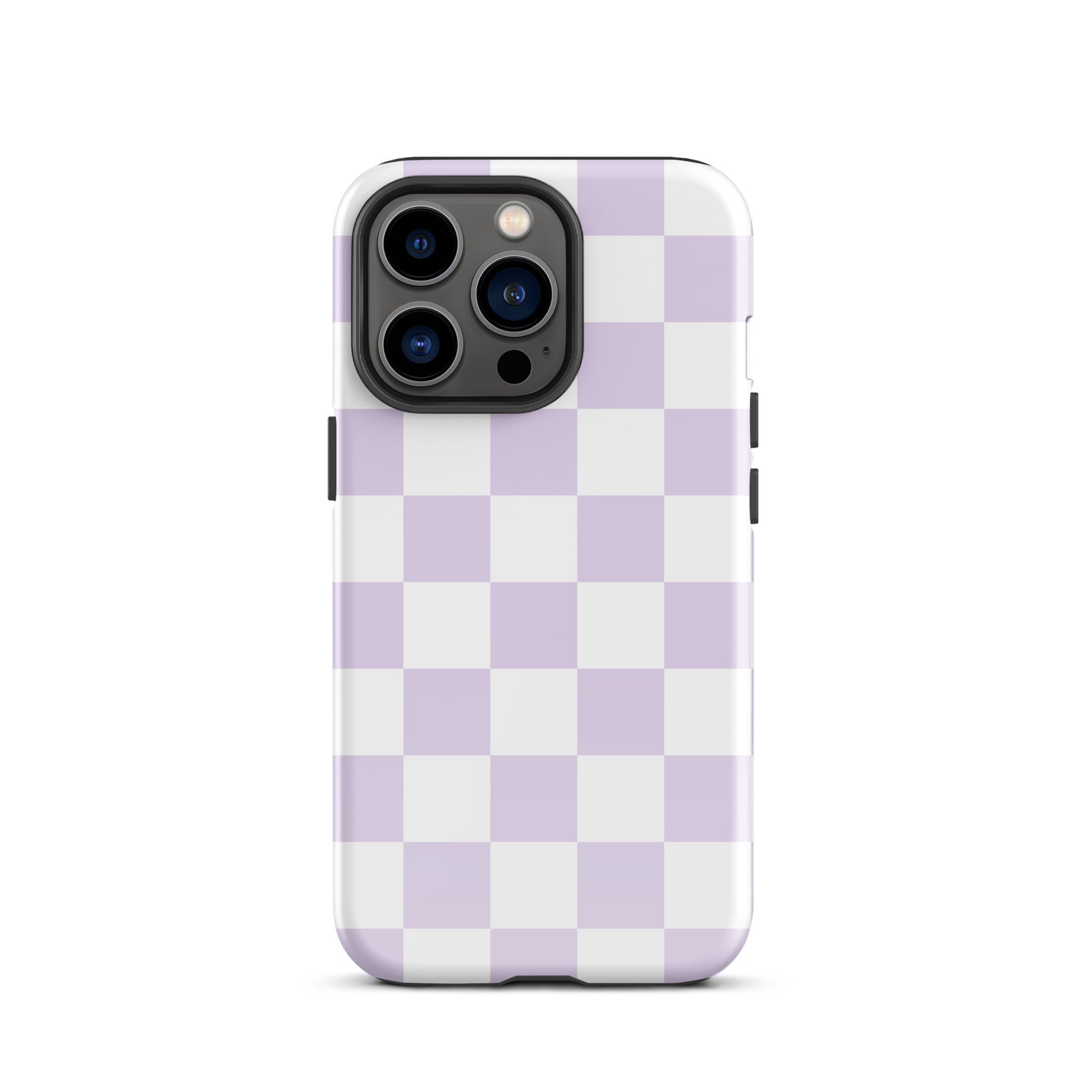 Pastel Purple Checkered iPhone Case iPhone 13 Pro Glossy