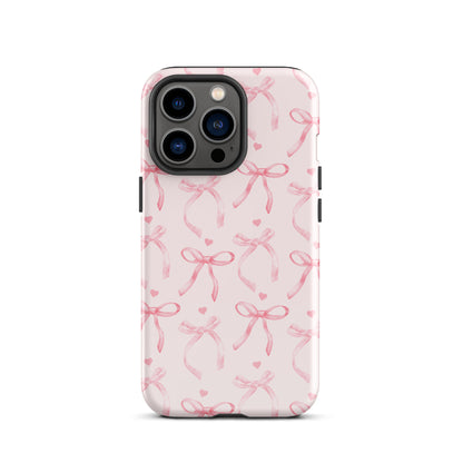 Blushing Bow iPhone Case