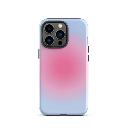 Pink & Blue Aura iPhone Case