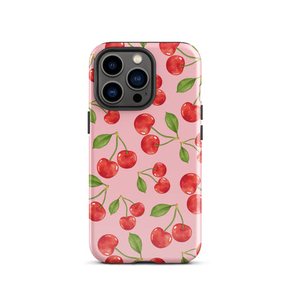 Cherry Rain iPhone Case