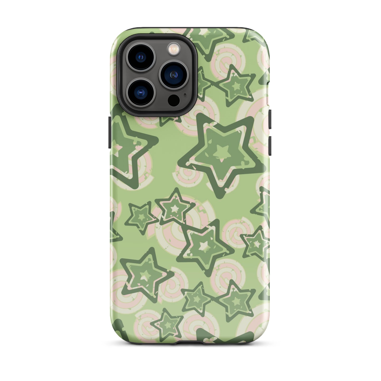 Y2K Green Star iPhone Case iPhone 13 Pro Max Glossy