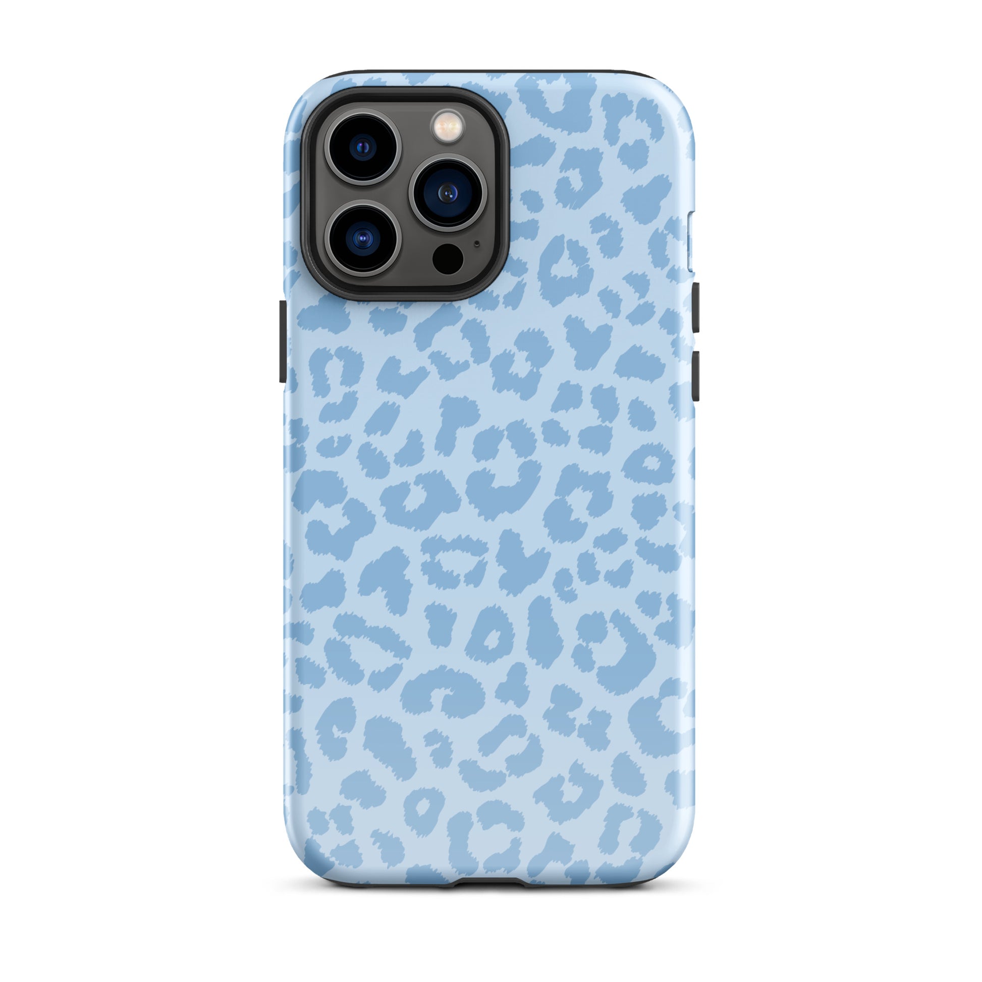 Blue Leopard iPhone Case iPhone 13 Pro Max Glossy