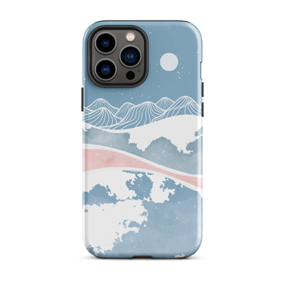 Blue Winter Night iPhone Case iPhone 13 Pro Max Glossy