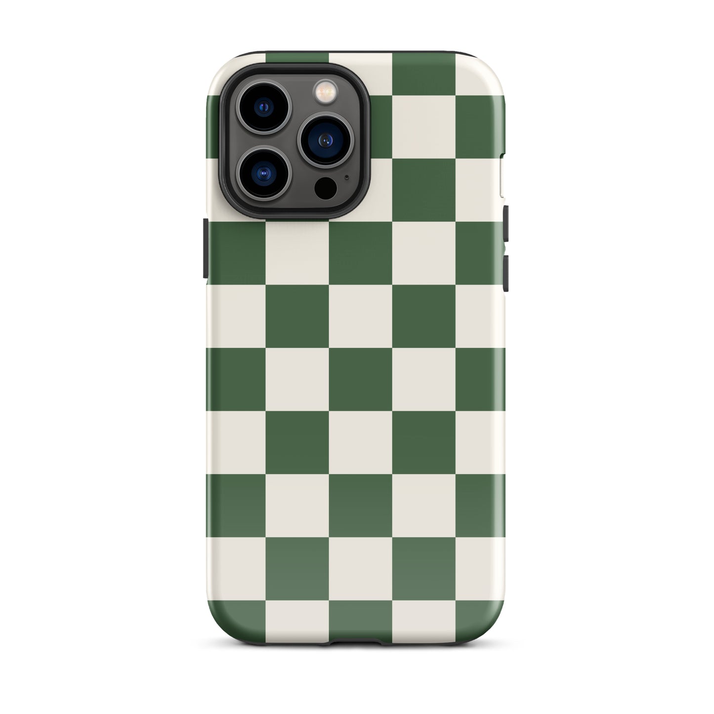 Green Checkered iPhone Case iPhone 13 Pro Max Glossy