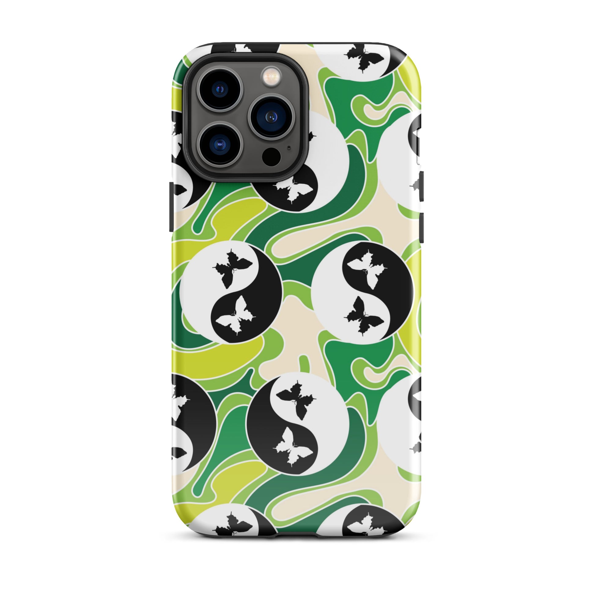 Yin Yang Butterfly iPhone Case Glossy iPhone 13 Pro Max
