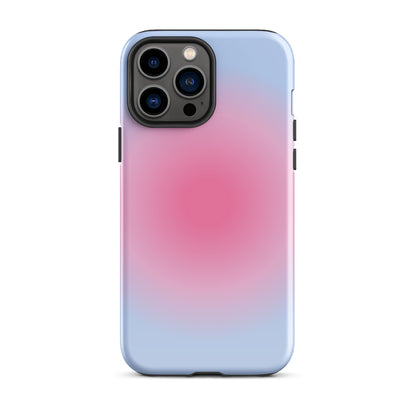 Pink & Blue Aura iPhone Case