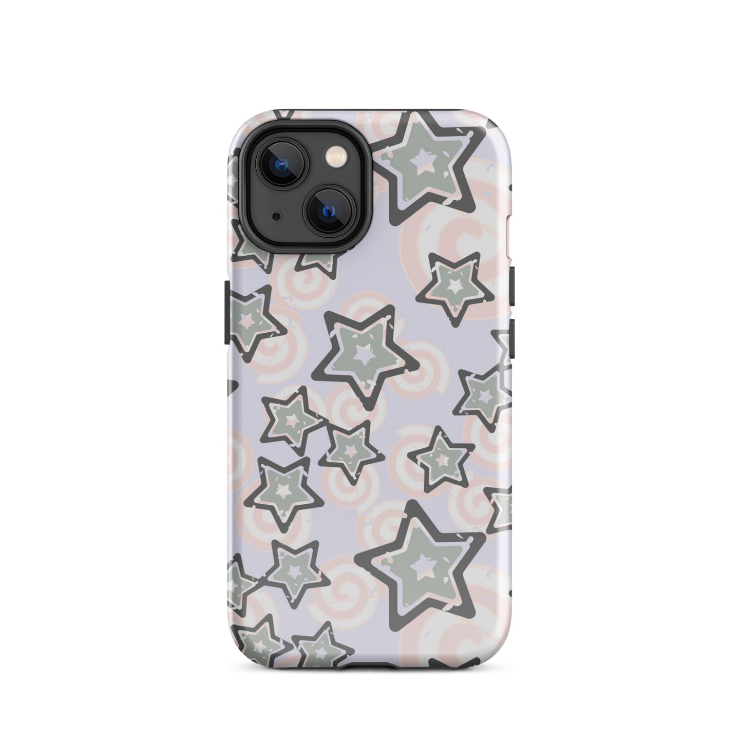 Y2K Gray Star iPhone Case Glossy iPhone 14