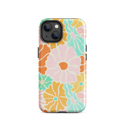 Neon Garden iPhone Case iPhone 14 Glossy