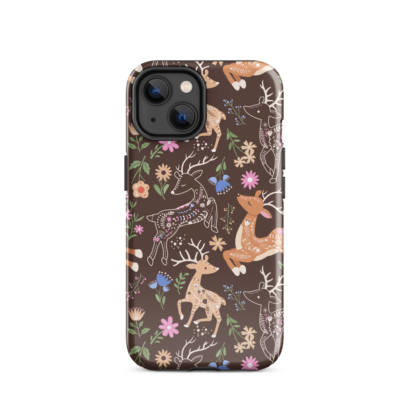 Deer Meadow iPhone Case iPhone 14 Glossy