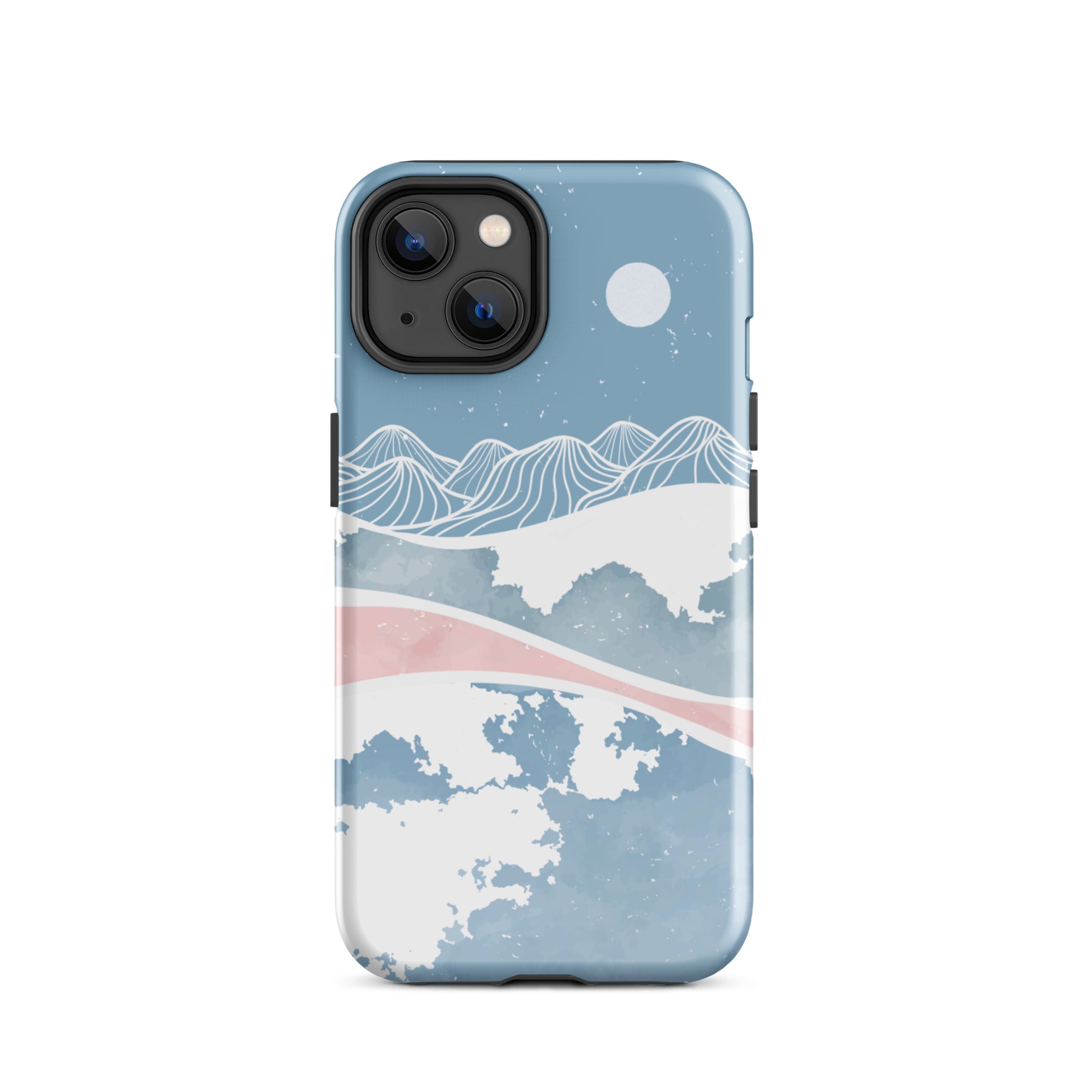 Blue Winter Night iPhone Case iPhone 14 Glossy