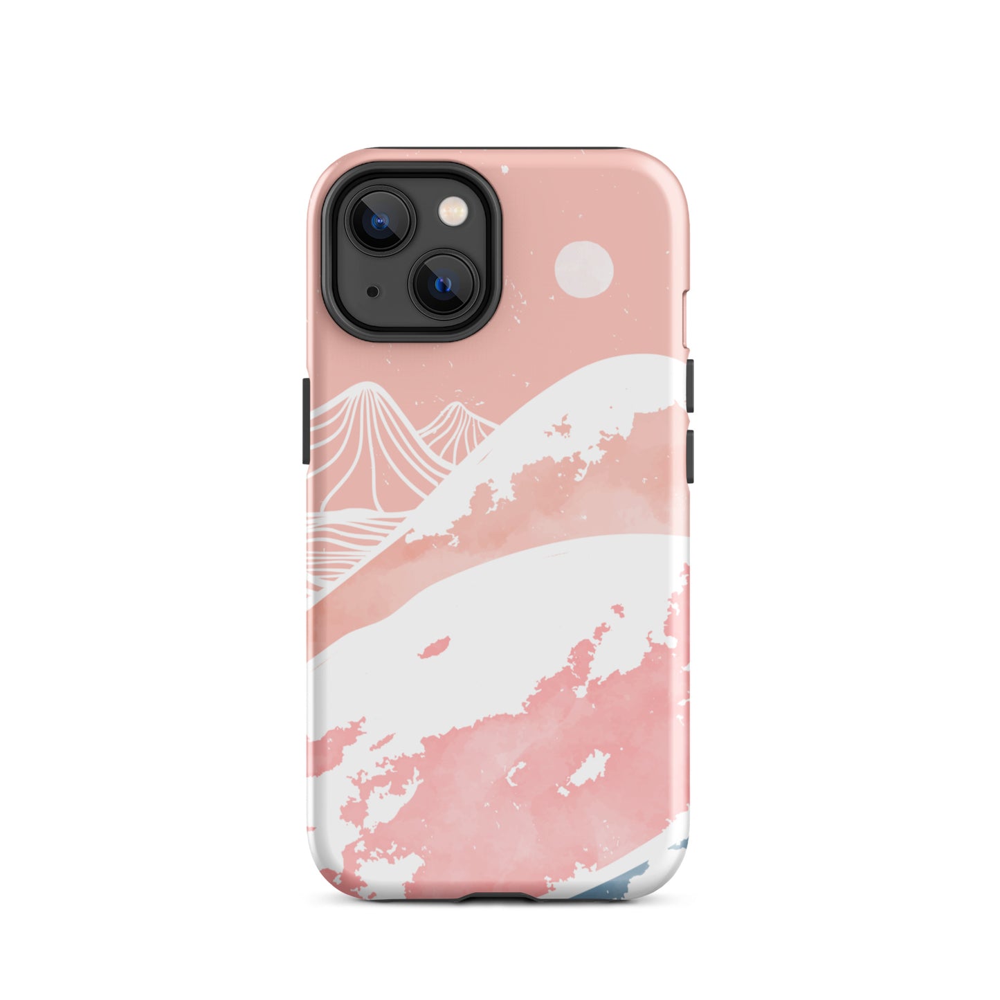 Pink Winter Night iPhone Case iPhone 14 Glossy