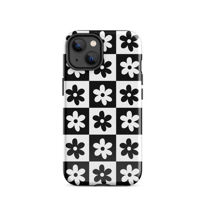 Black & White Garden iPhone Case iPhone 14 Glossy