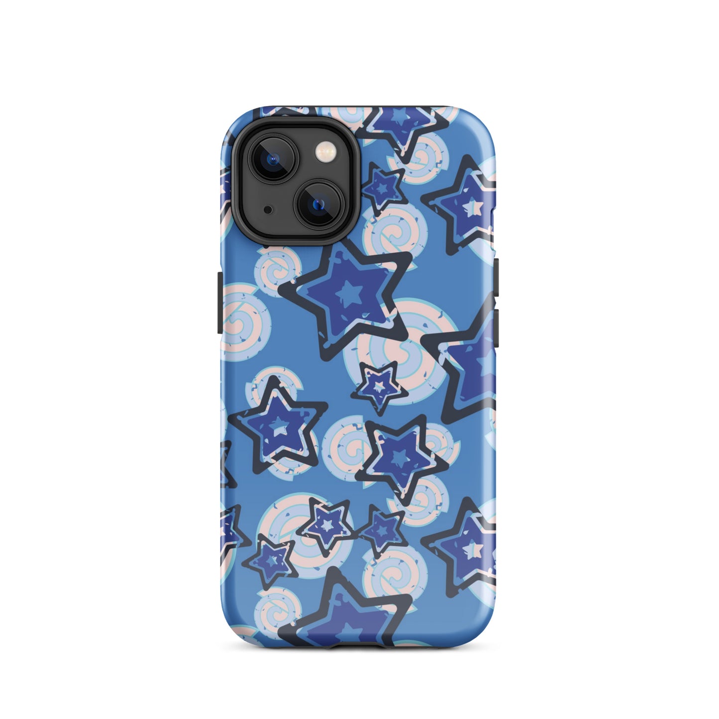 Y2K Blue Star iPhone Case iPhone 14 Glossy