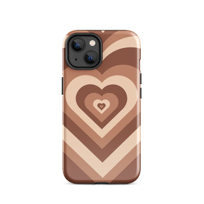 Choco Hearts iPhone Case iPhone 14 Glossy