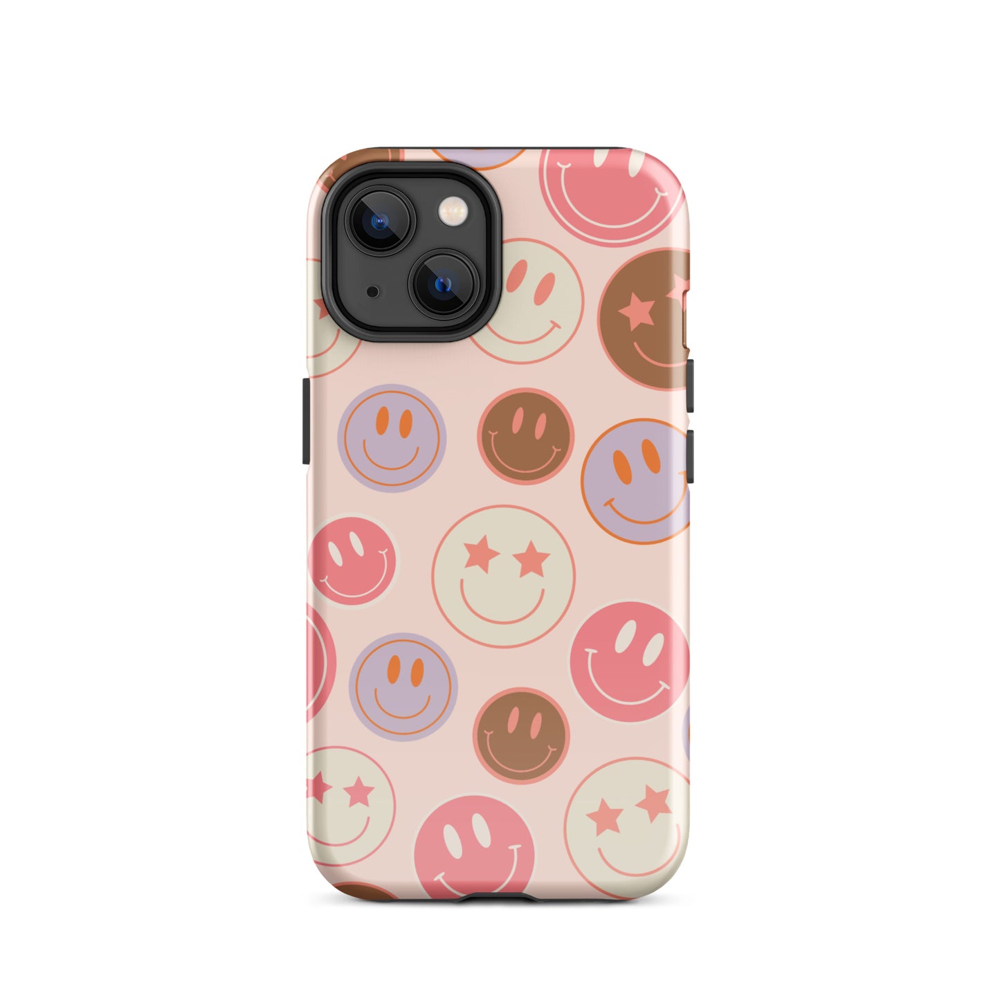 Preppy Pink Smiley Faces iPhone Case