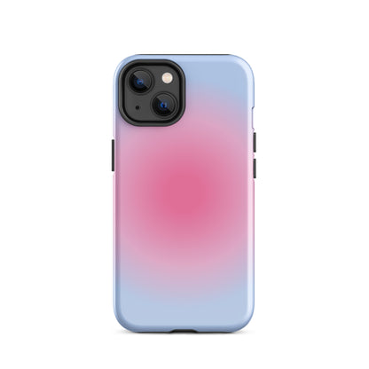 Pink & Blue Aura iPhone Case