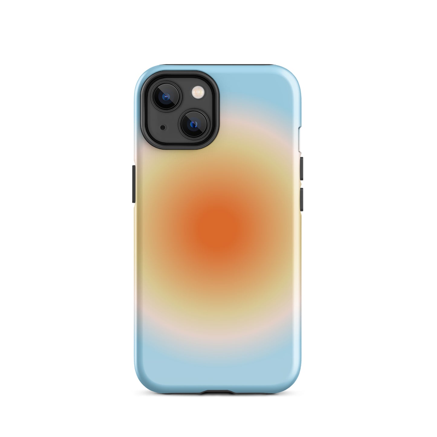 Orange & Blue Aura iPhone Case