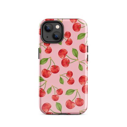 Cherry Rain iPhone Case