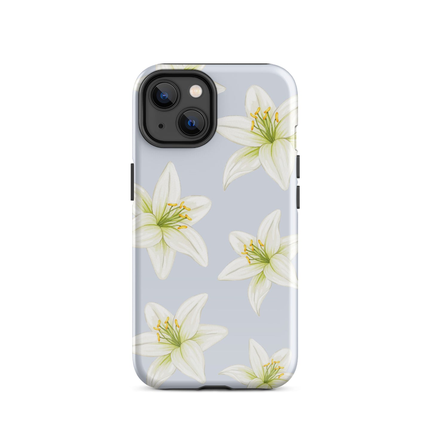 Blue Tiger Lily iPhone Case