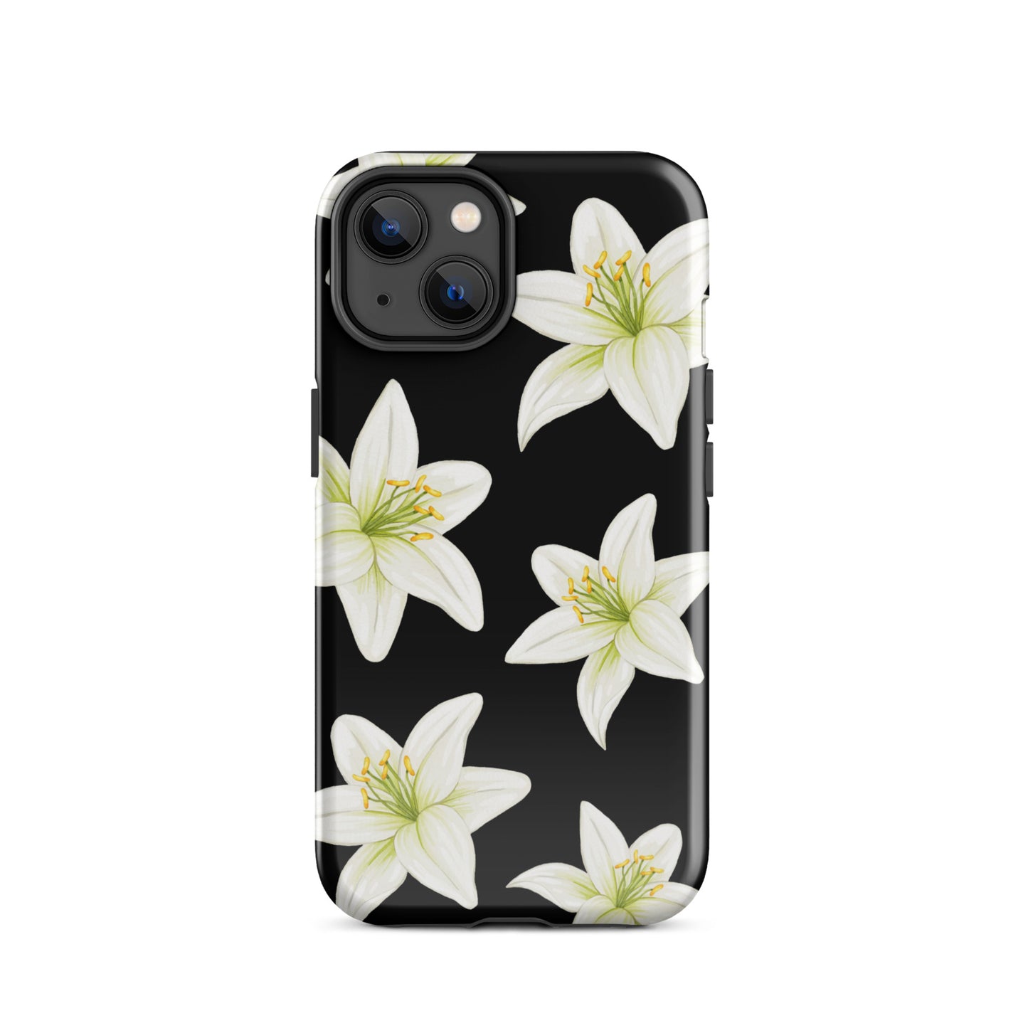 Black Tiger Lily iPhone Case