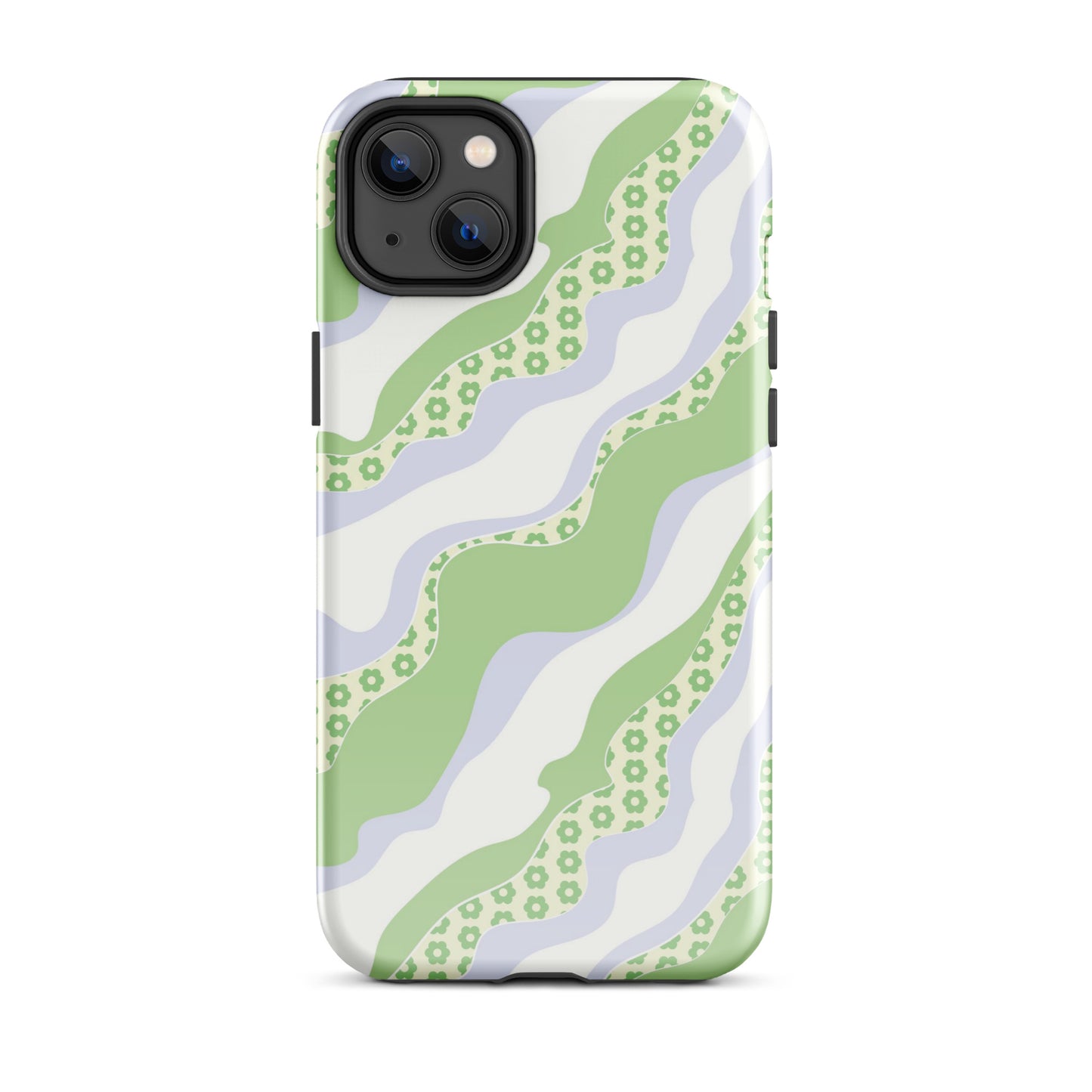 Flower Groove iPhone Case Glossy iPhone 14 Plus