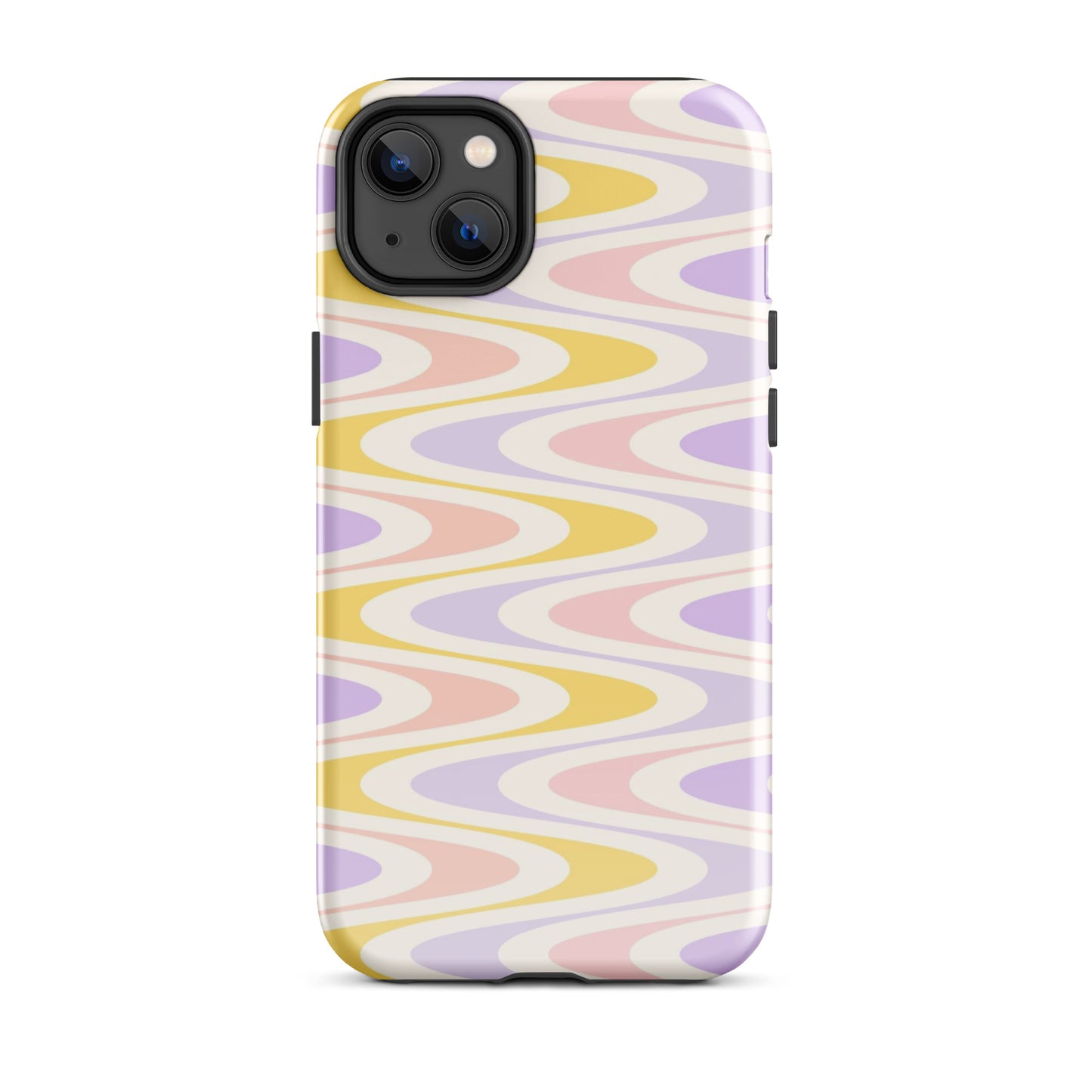 Pastel Retro Wavy iPhone Case iPhone 14 Plus Glossy