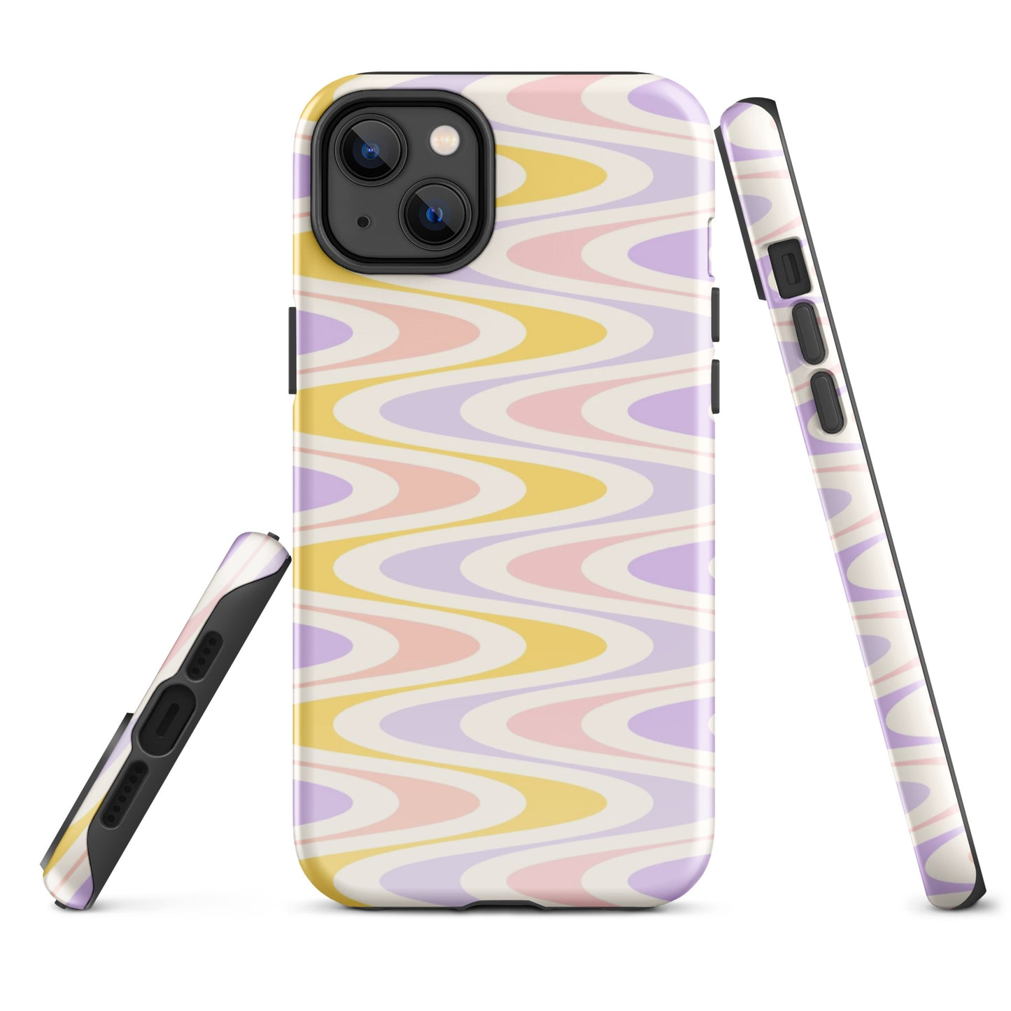 Pastel Retro Wavy iPhone Case