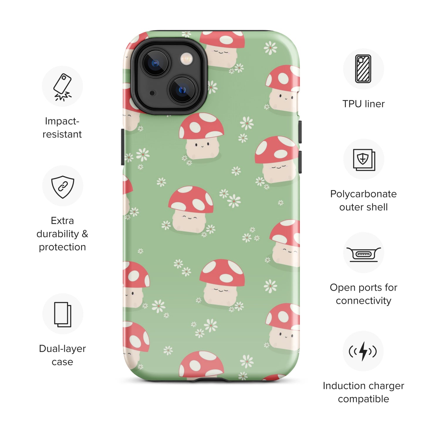 Mushroom Friends iPhone Case